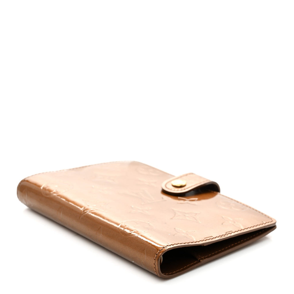 Louis Vuitton Vernis Small Ring Agenda Cover Bronze