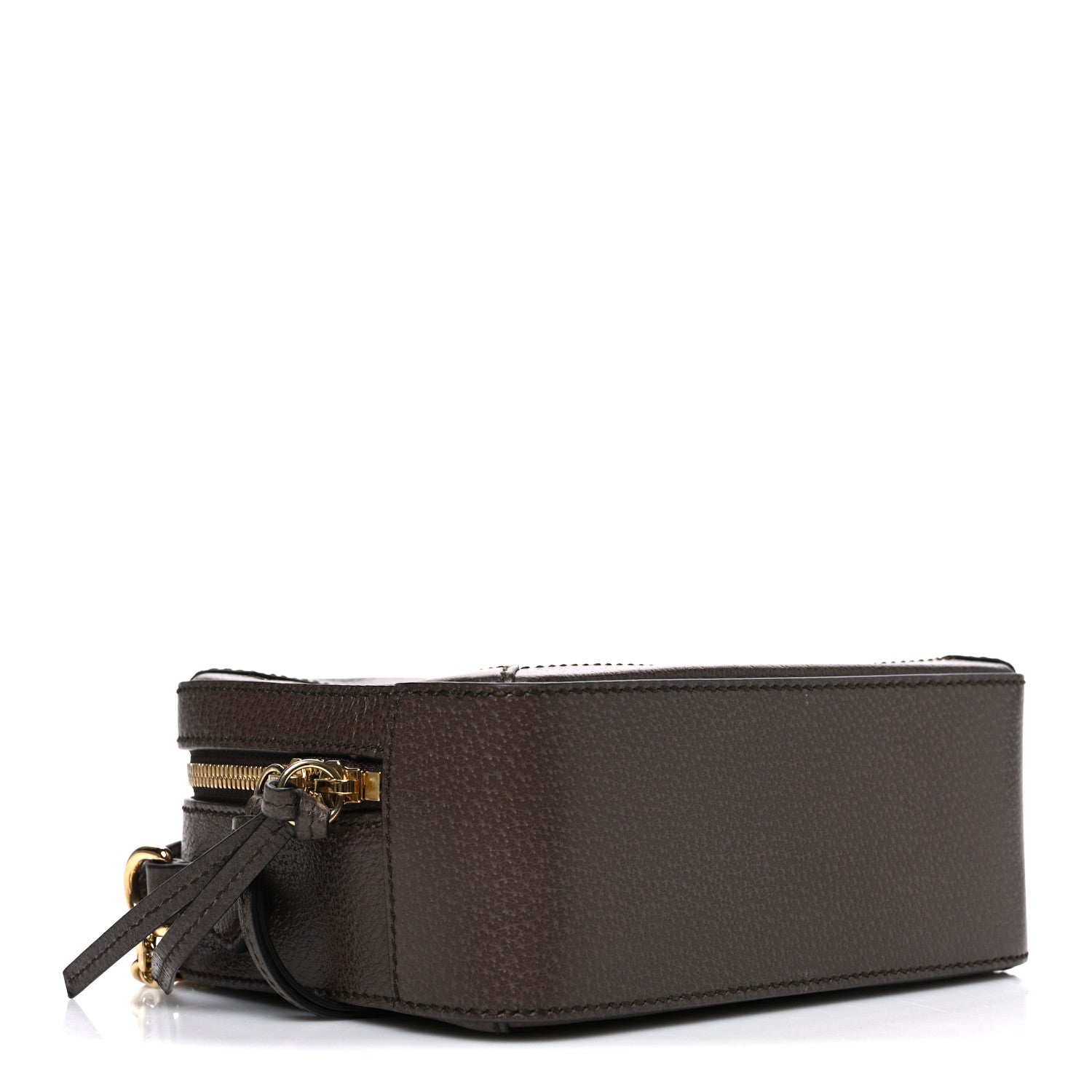 Gucci GG Supreme Monogram Mini Ophidia Top Handle Shoulder Bag Brown