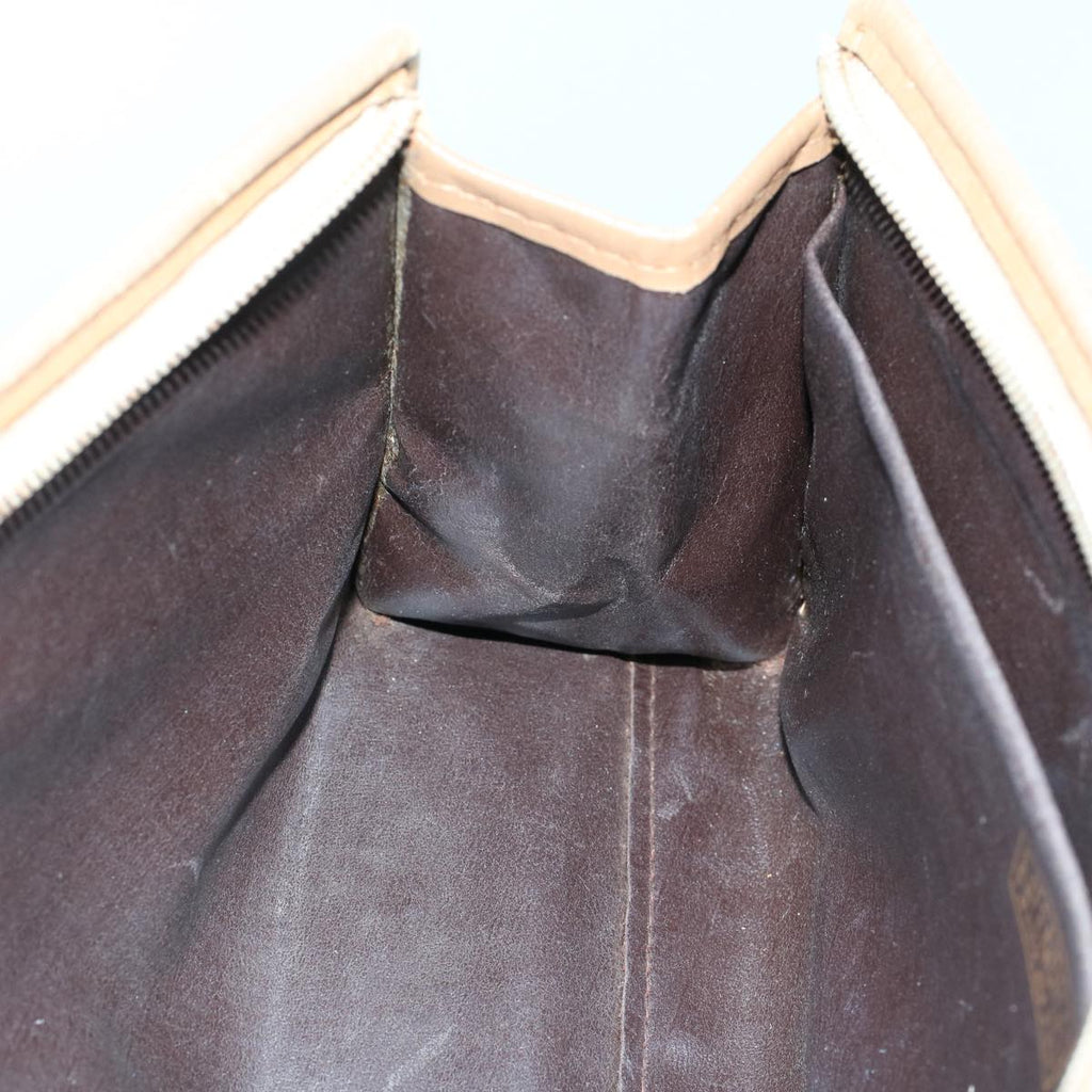FENDI Zucchino Canvas Clutch Bag Brown  ep1106