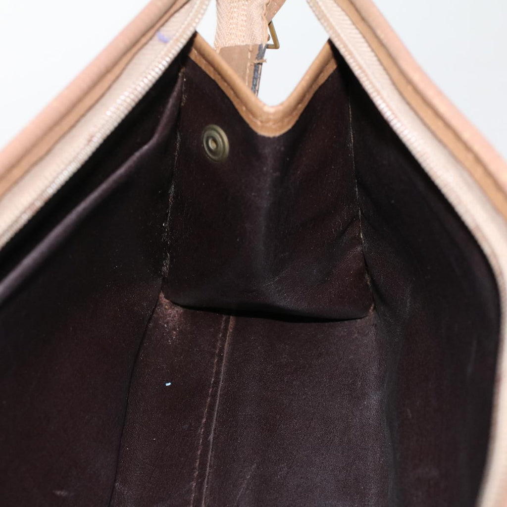 FENDI Zucchino Canvas Clutch Bag Brown  ep1106