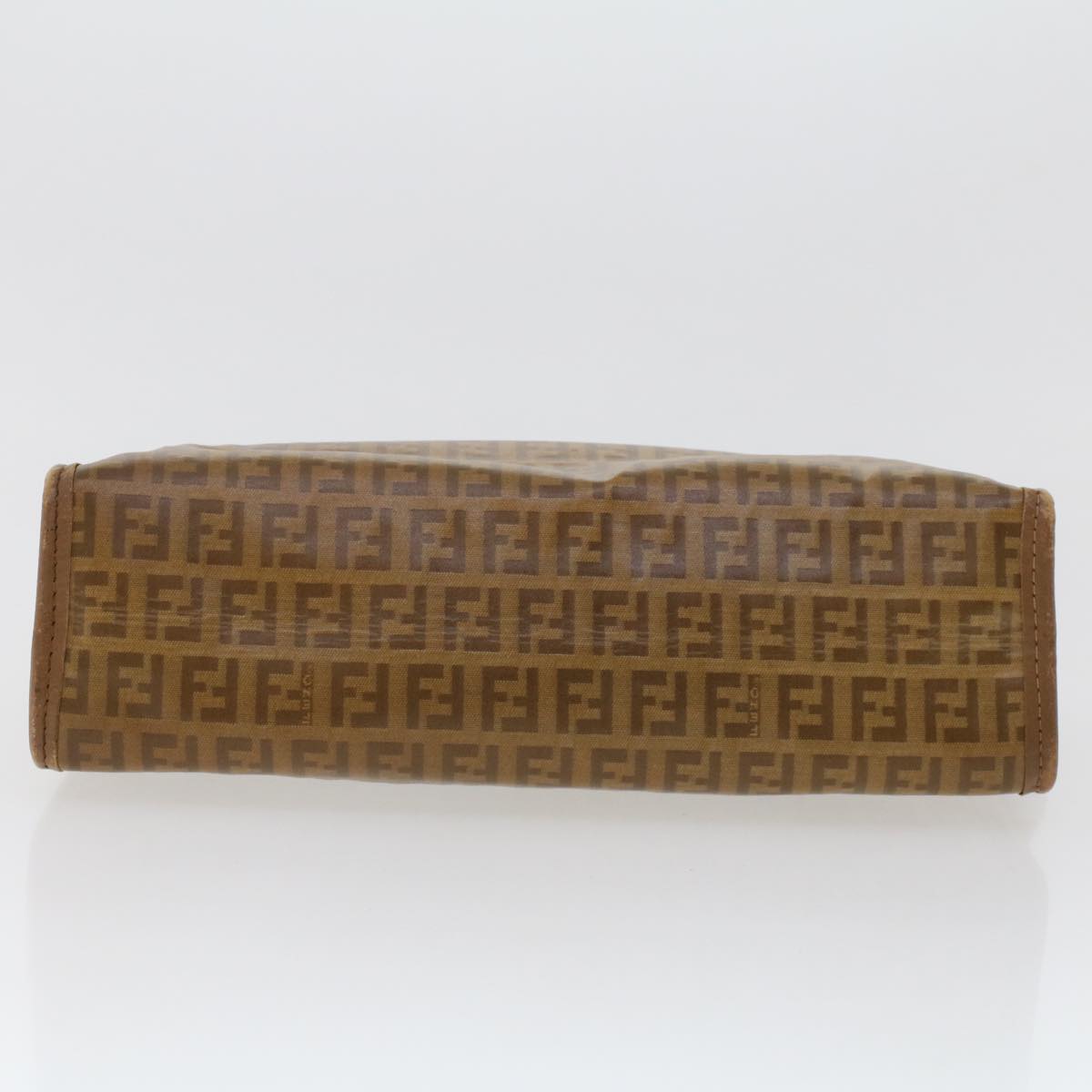 FENDI Zucchino Canvas Clutch Bag Brown  ep1106