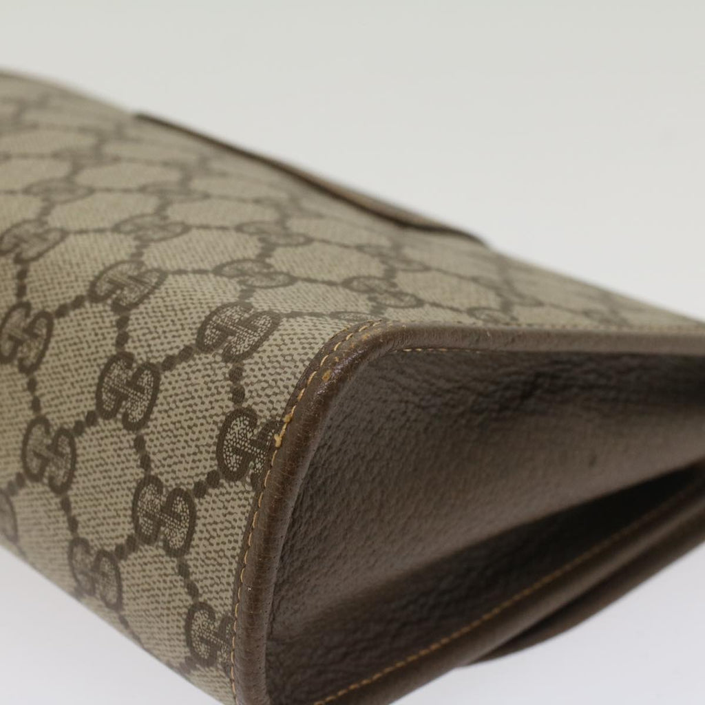 GUCCI GG Canvas Web Sherry Line Clutch Bag Beige Red Green 14.01.030  ep1124
