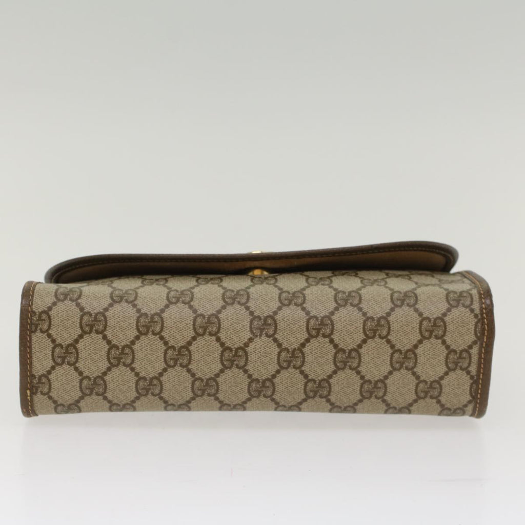 GUCCI GG Canvas Web Sherry Line Clutch Bag Beige Red Green 14.01.030  ep1124