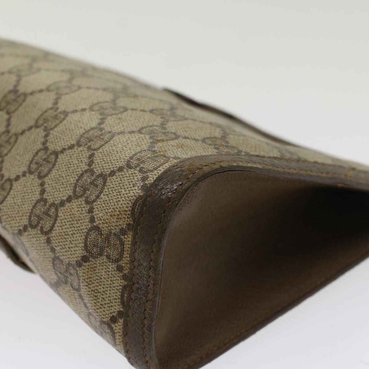 GUCCI GG Canvas Web Sherry Line Clutch Bag Beige Red 5601012  ep1196
