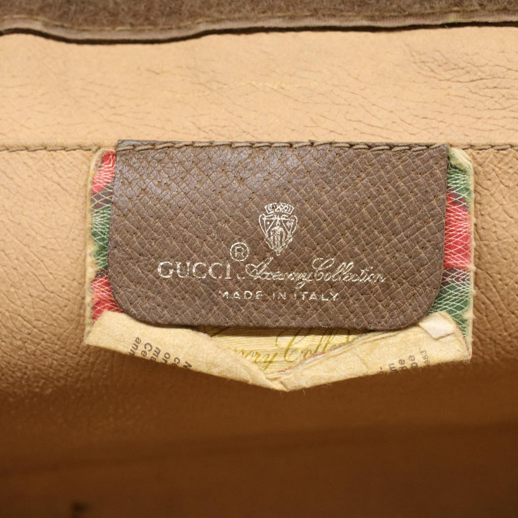 GUCCI GG Canvas Web Sherry Line Clutch Bag Beige Red 5601012  ep1196