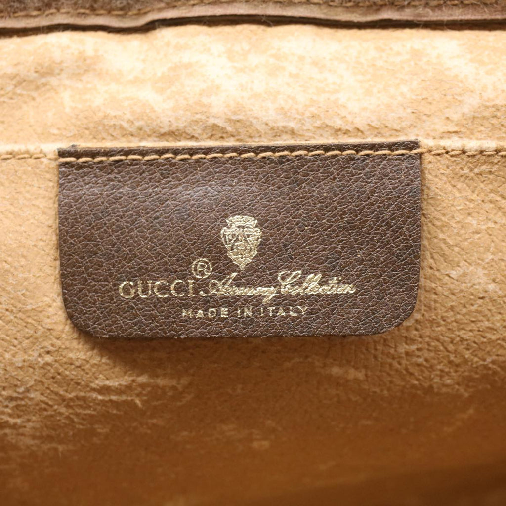 GUCCI GG Canvas Web Sherry Line Clutch Bag Beige Red 156.01.033  ep1221
