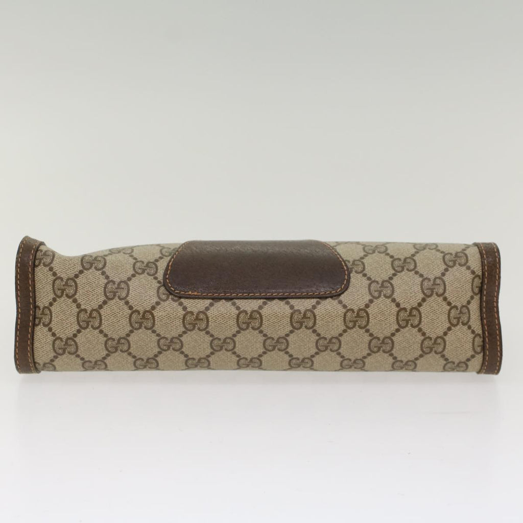 GUCCI GG Canvas Web Sherry Line Clutch Bag Beige Red 156.01.033  ep1221