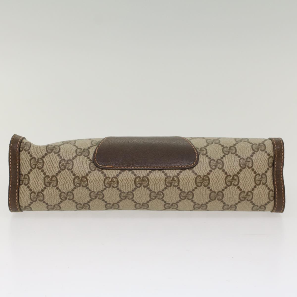 GUCCI GG Canvas Web Sherry Line Clutch Bag Beige Red 156.01.033  ep1221