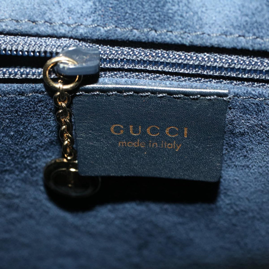 GUCCI Bamboo Shoulder Bag Leather Black  ep1264