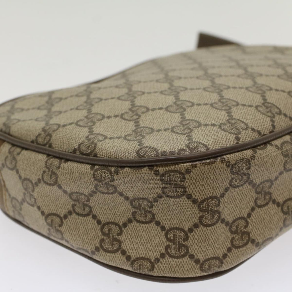 GUCCI GG Canvas Web Sherry Line Clutch Bag PVC Leather Beige Red  ep1269