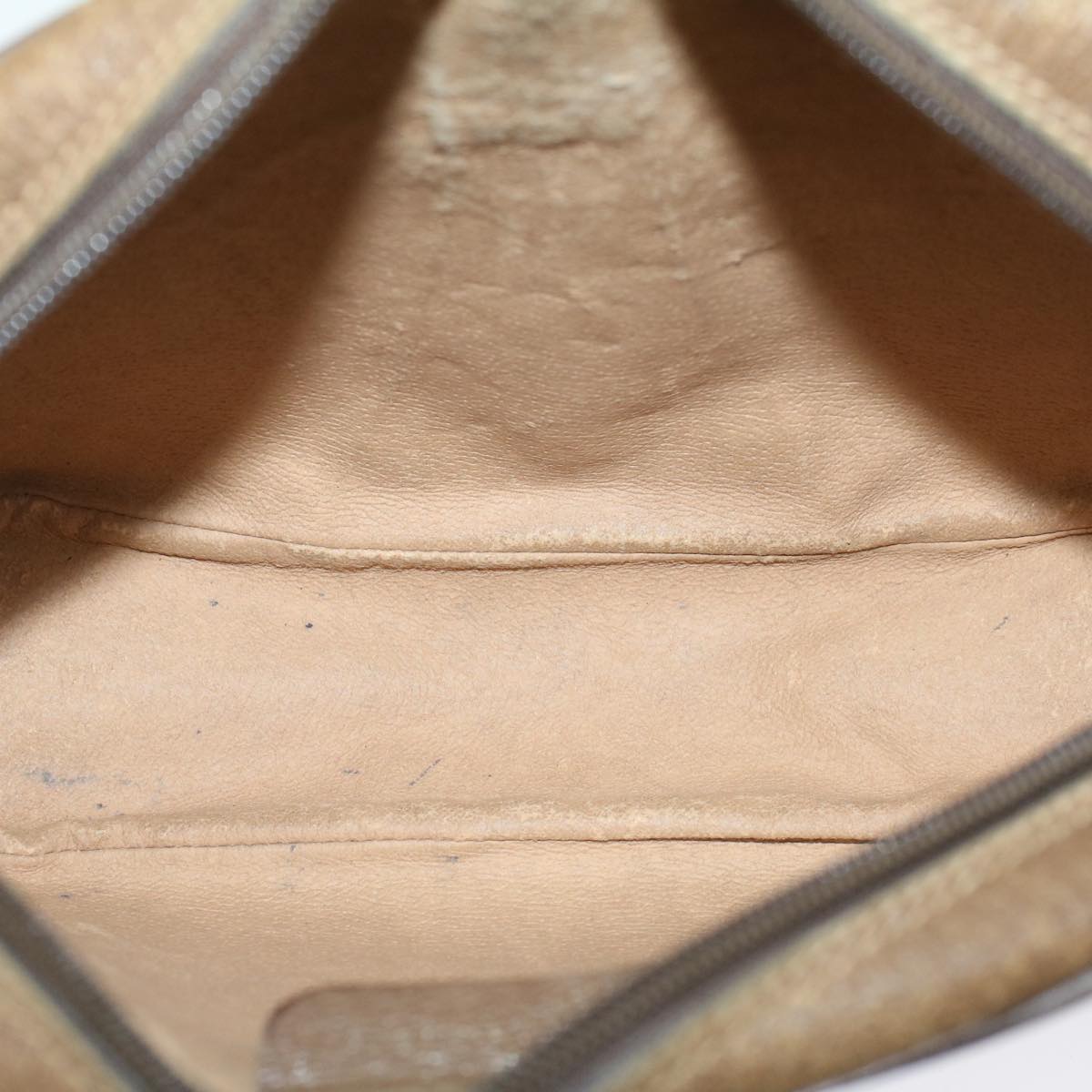 GUCCI GG Canvas Web Sherry Line Clutch Bag PVC Leather Beige Red  ep1269