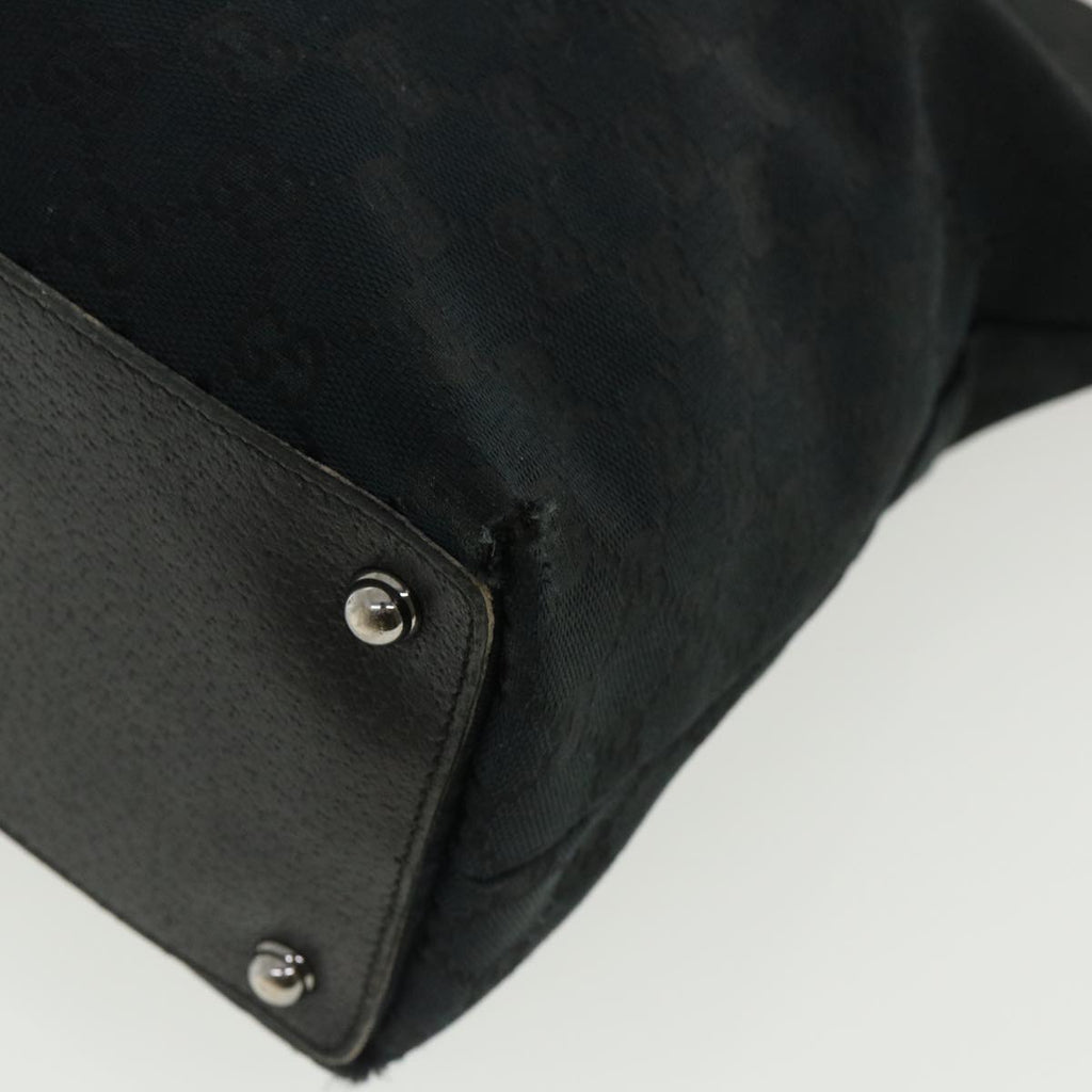 GUCCI GG Canvas Shoulder Bag Black 140274  ep717