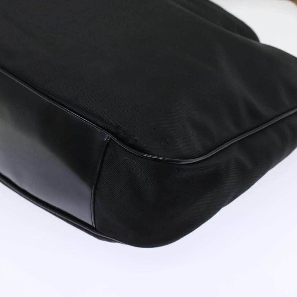 GUCCI Bamboo Shoulder Bag Nylon Black 00119981577  ep826