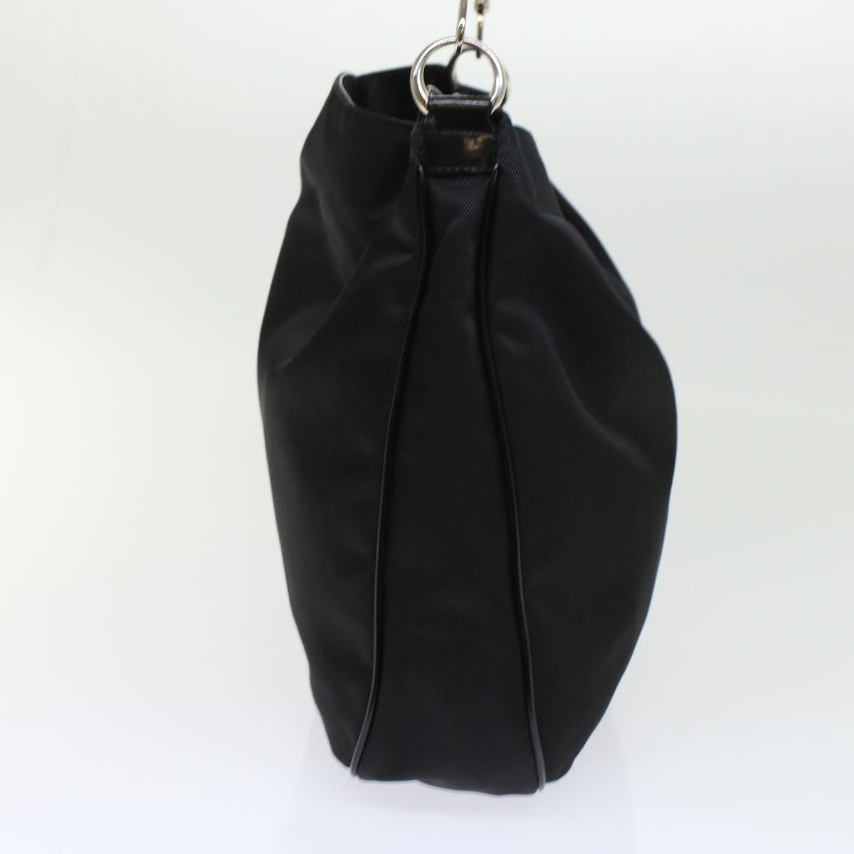 GUCCI Bamboo Shoulder Bag Nylon Black 00119981577  ep826