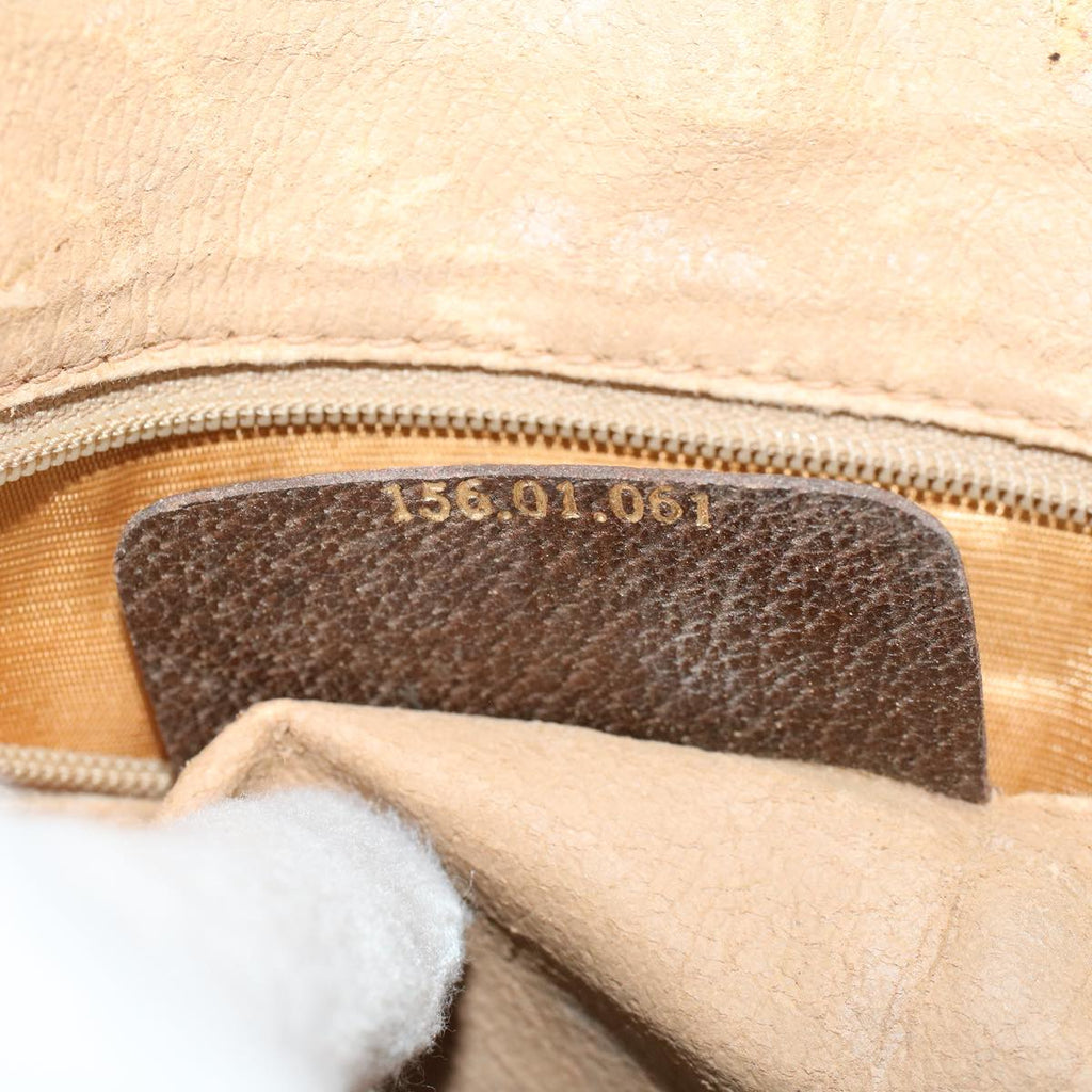 GUCCI GG Canvas Clutch Bag PVC Leather Beige  ep898