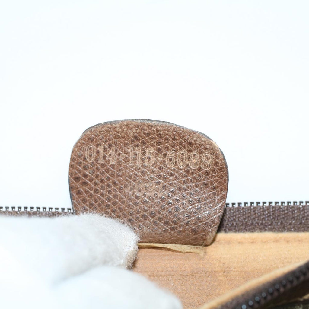 GUCCI GG Canvas Clutch Bag PVC Leather Beige 0141156088 4021  ep901