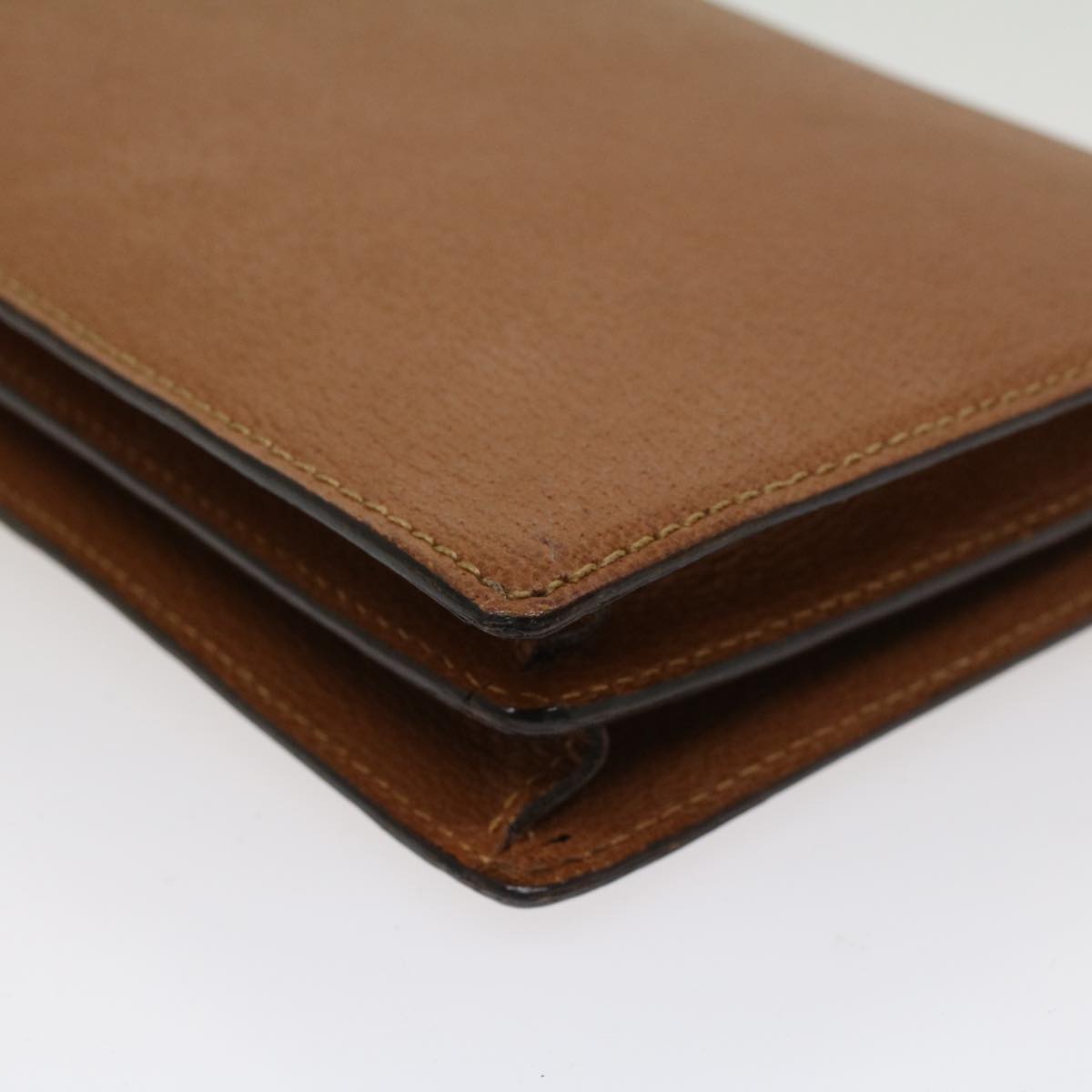 GUCCI Clutch Bag Leather Brown  ep904