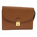 GUCCI Clutch Bag Leather Brown  ep904