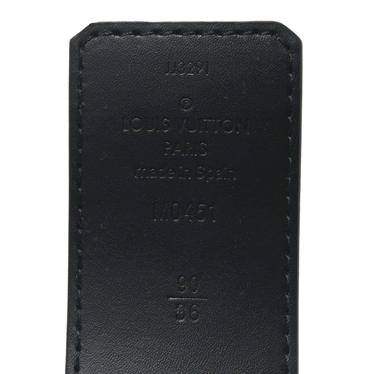 Louis Vuitton Calfskin Monogram Eclipse 40mm Shake LV Initiales Reversible 90 36 Belt