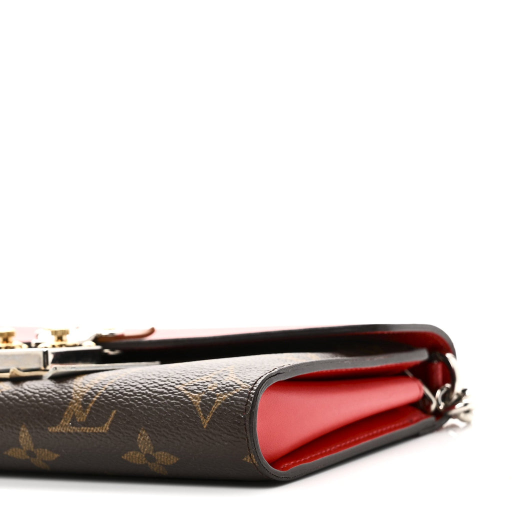 Louis Vuitton Monogram Tribal Mask Chain Wallet Rouge