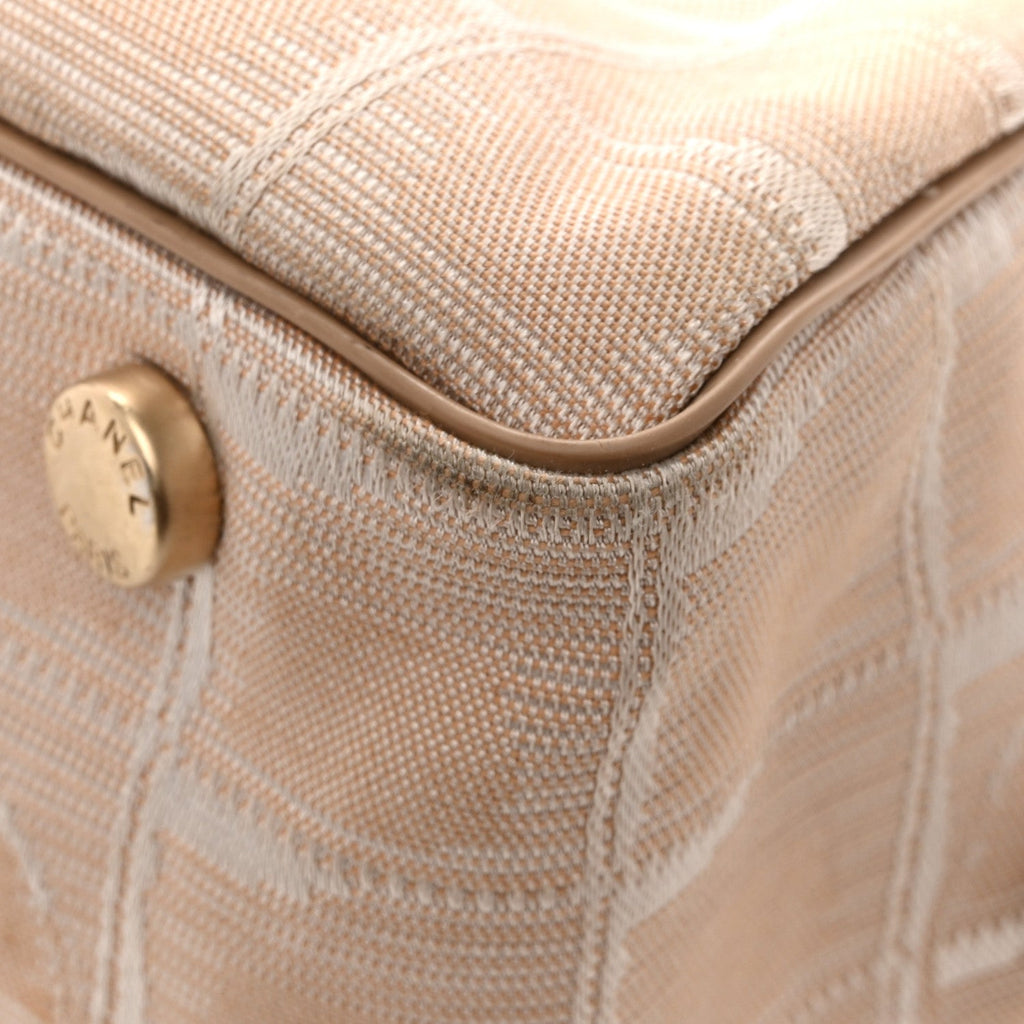 Chanel Nylon Travel Bowler Beige