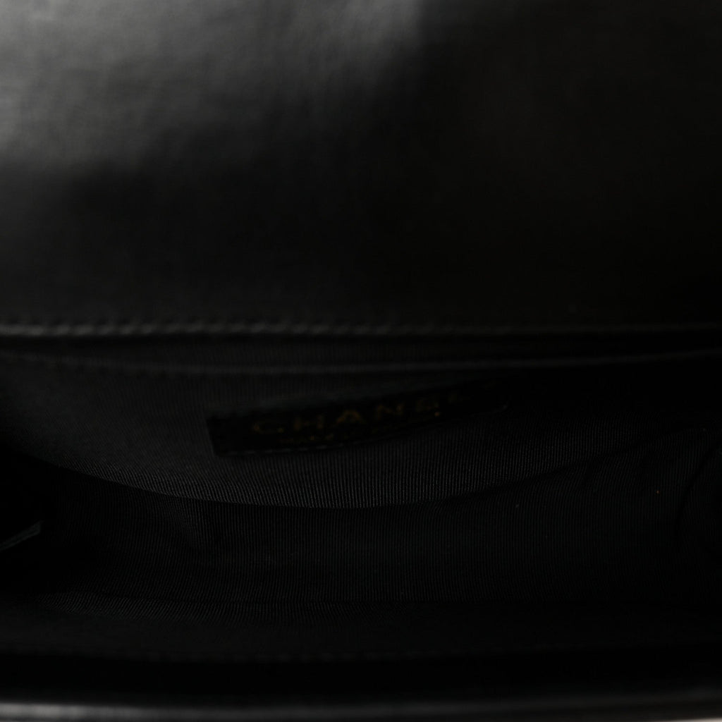 Chanel Lambskin Quilted Small Boy Flap Black
