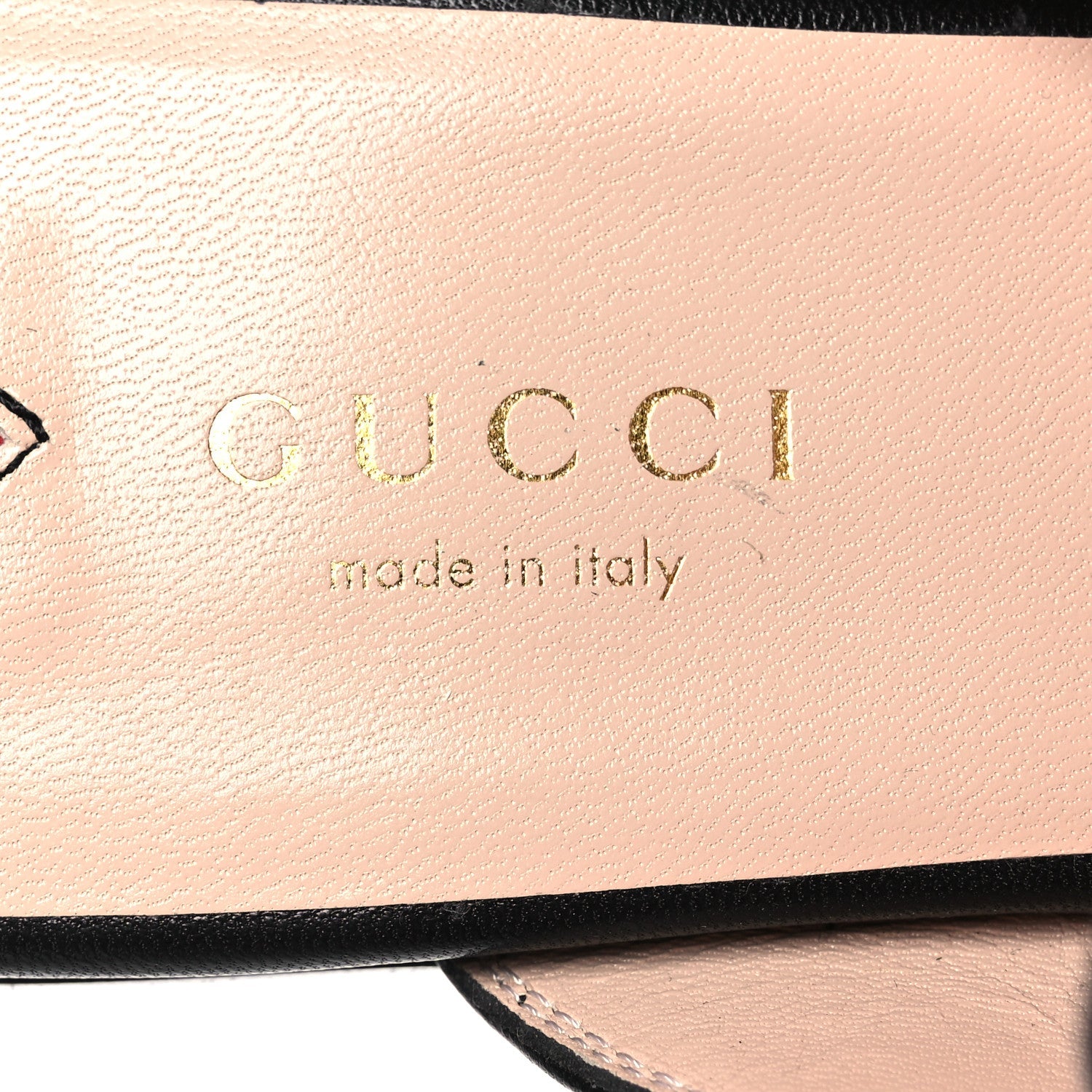 Gucci Calfskin Womens Princetown Slippers 35.5 Black