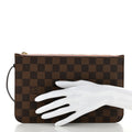 Louis Vuitton Damier Ebene Neverfull MM GM Pochette Rose Ballerine