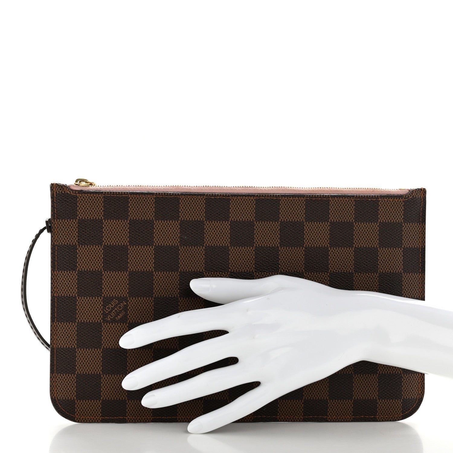 Louis Vuitton Damier Ebene Neverfull MM GM Pochette Rose Ballerine