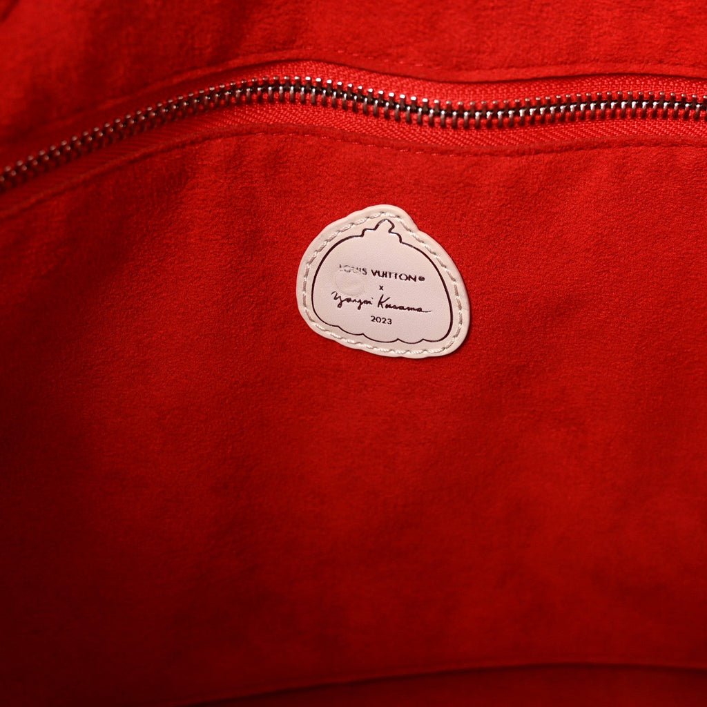 Louis Vuitton LV X YK Empreinte Infinity Dots Neverfull MM Rouge White