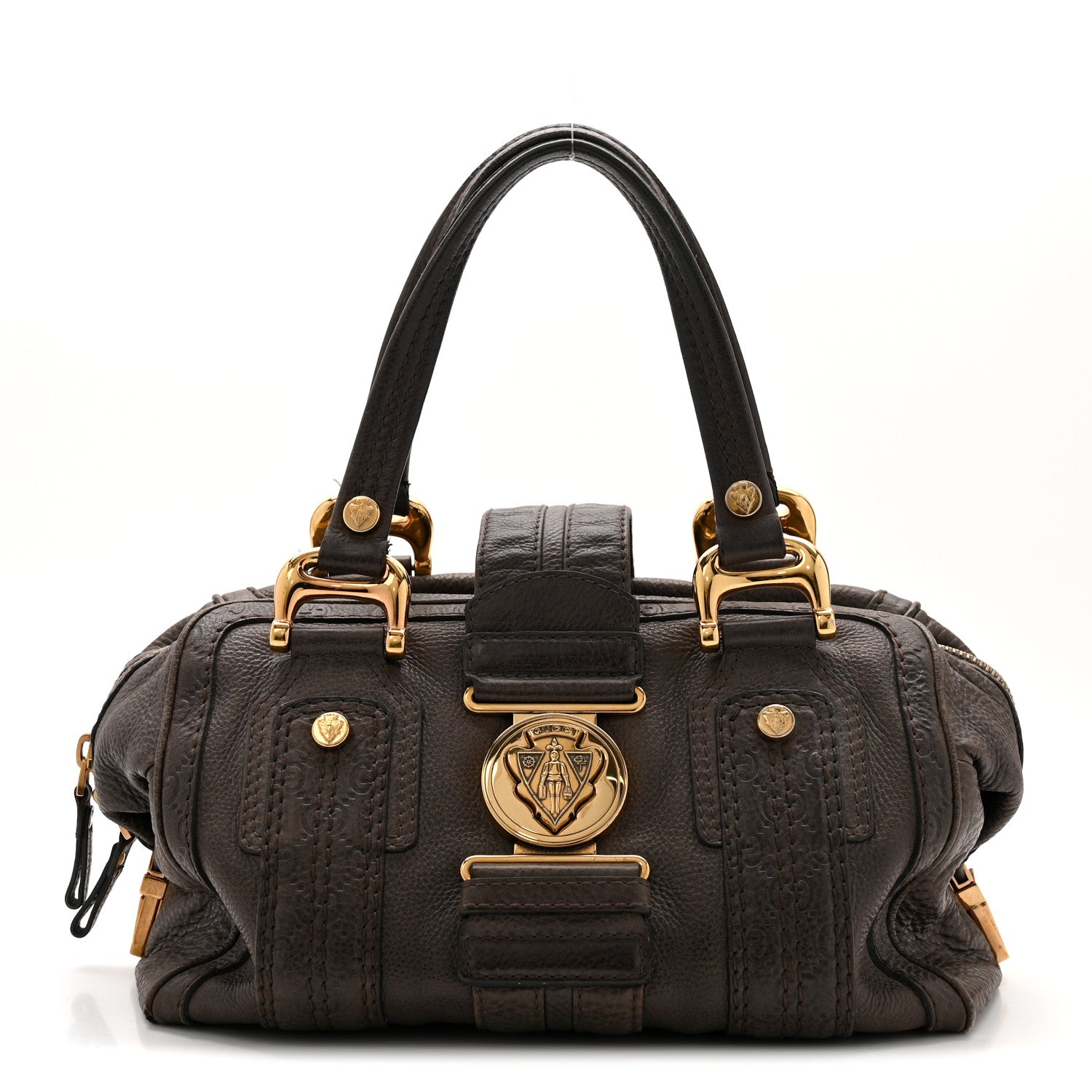 Gucci Guccissima Aviatrix Medium Boston Chocolate