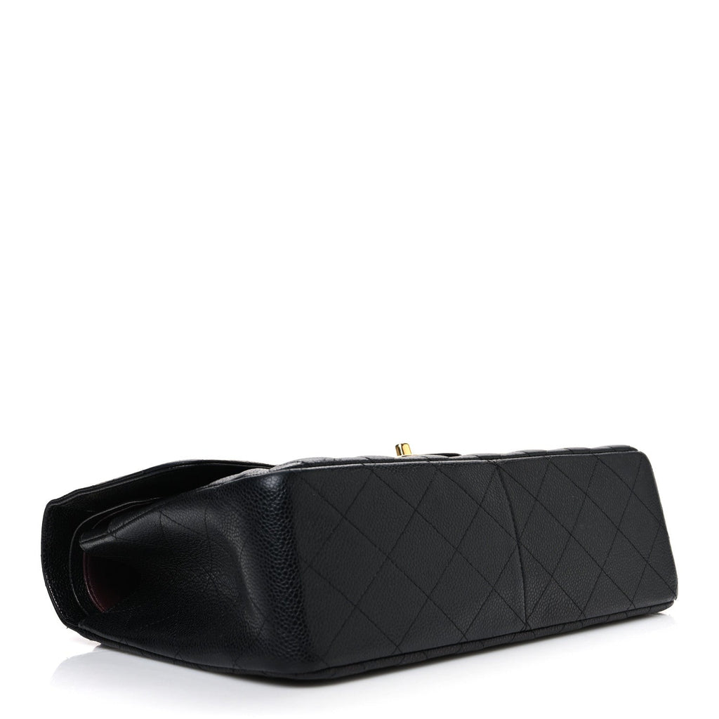 Chanel Caviar Quilted Jumbo Double Flap Black