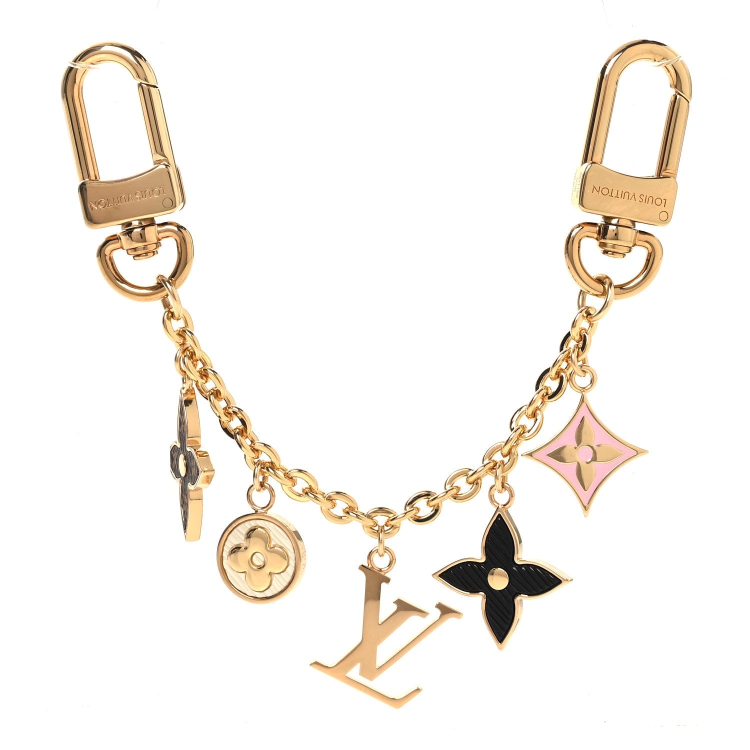 Louis Vuitton Monogram Spring Street Bag Charm Key Holder Gold