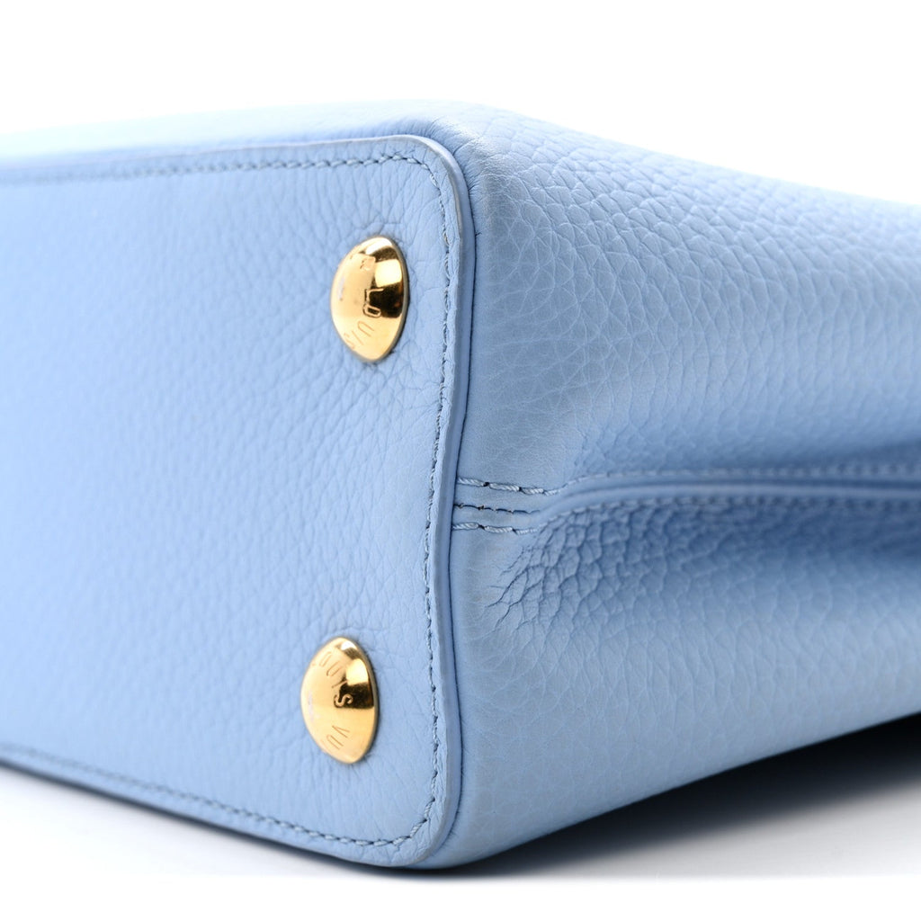 Louis Vuitton Taurillon Capucines BB Bleu de Provence Greige Doux