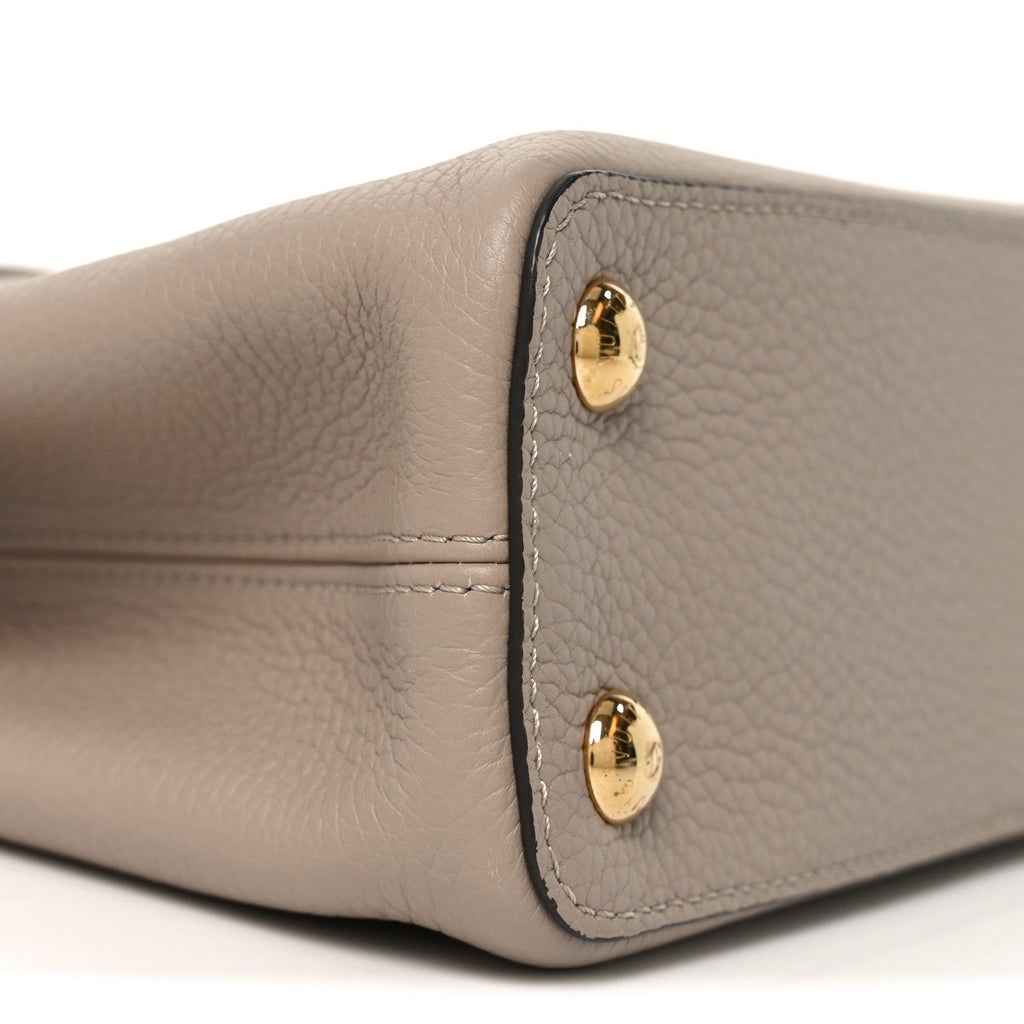 Louis Vuitton Taurillon Capucines BB Galet