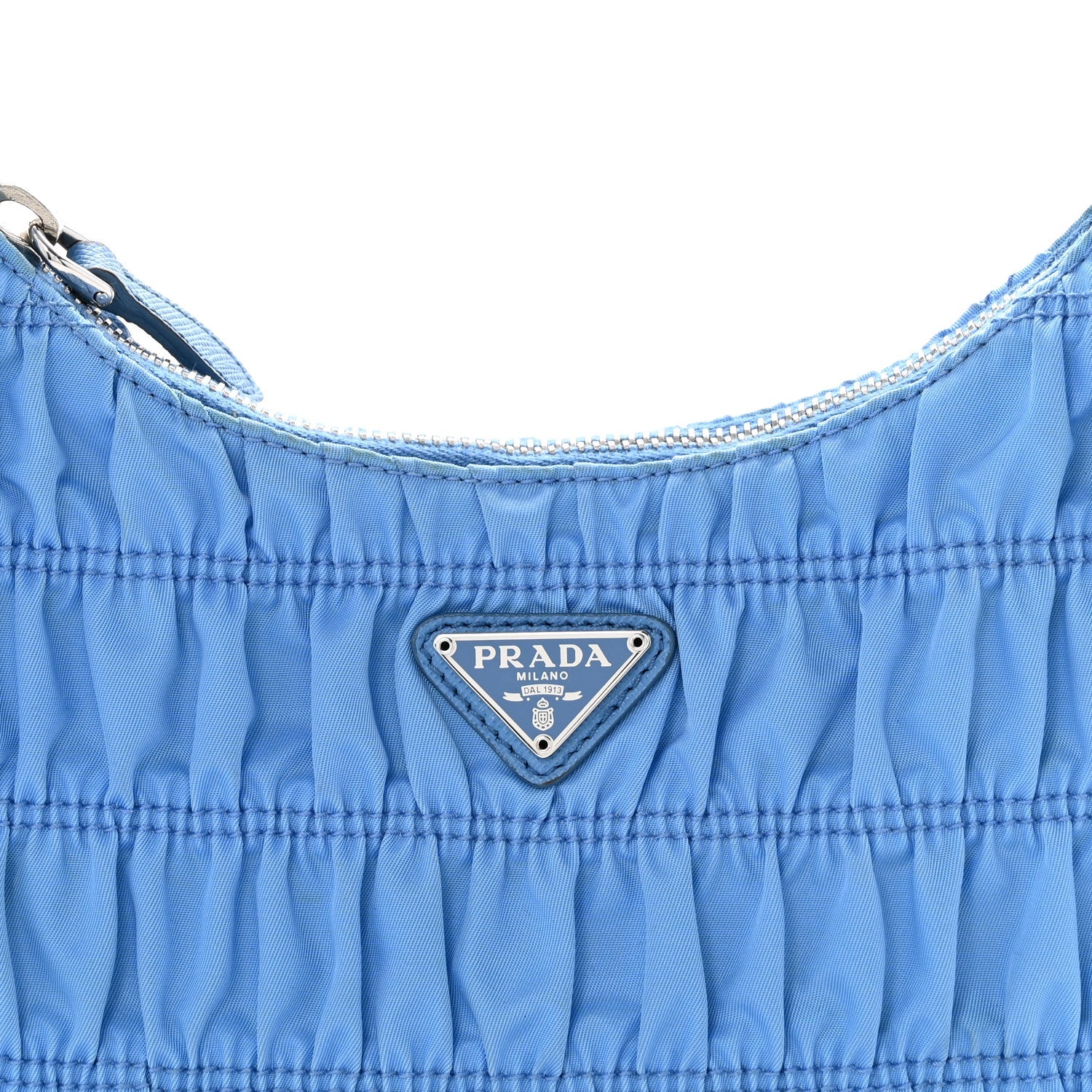 Prada Tessuto Nylon Gaufre Shoulder Bag Pervinca