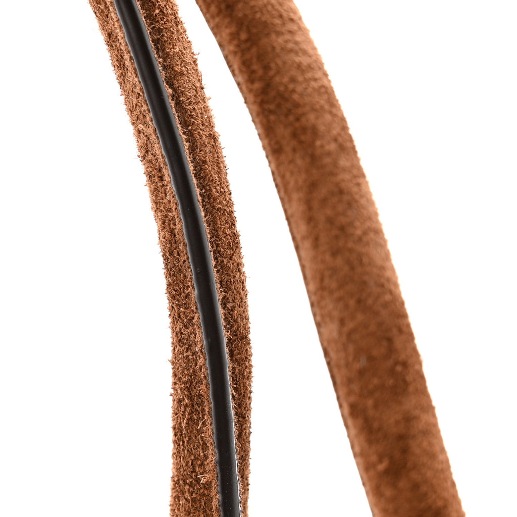 Prada Suede Triangle Medium Bonnie Shoulder Bag Cacao