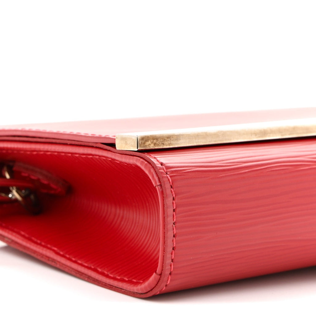 Louis Vuitton Epi Sevigne Clutch Red