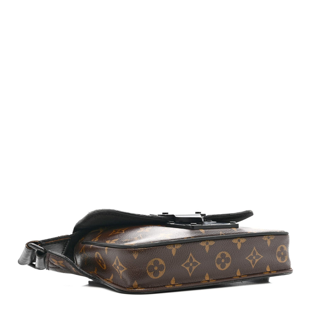 Louis Vuitton Monogram Macassar S Lock Messenger