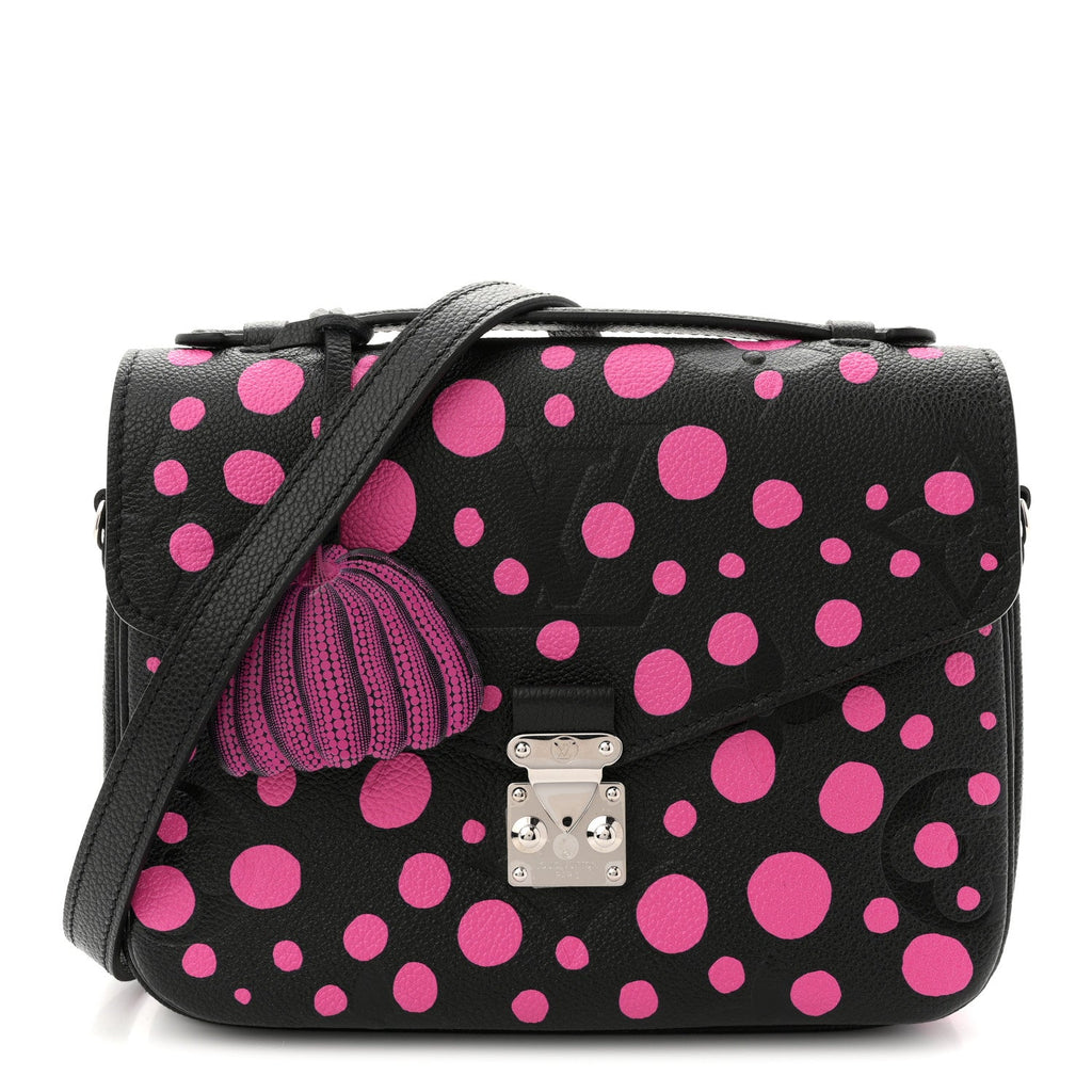 Louis Vuitton LV x YK Empreinte Monogram Giant Pochette Metis Black Fuchsia