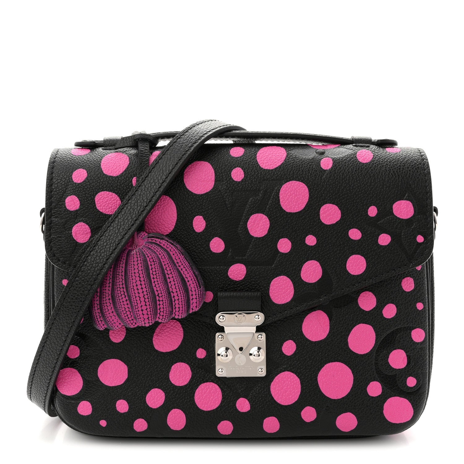 Louis Vuitton LV x YK Empreinte Monogram Giant Pochette Metis Black Fuchsia