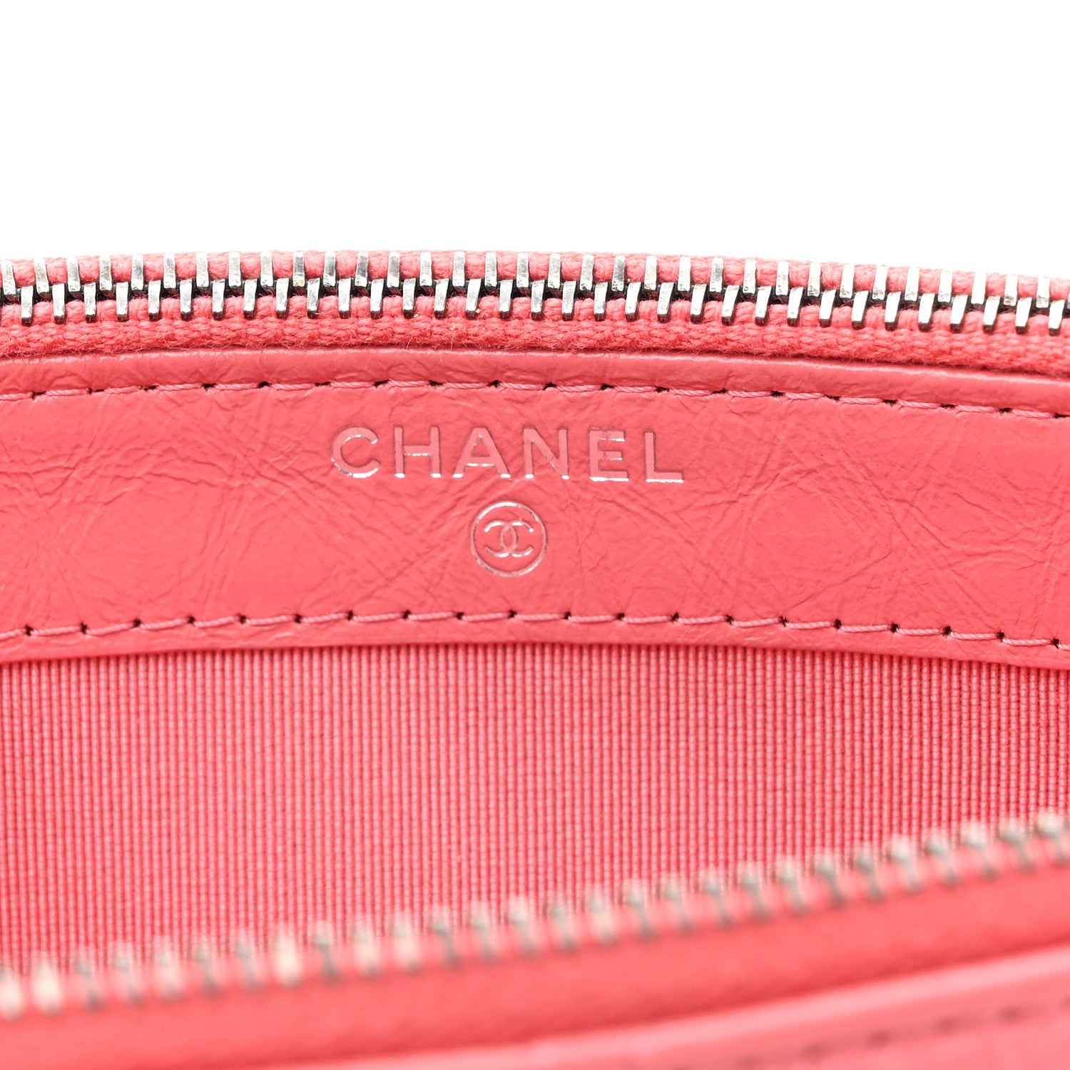Chanel Aged Calfskin Quilted Small Gabrielle Clutch With Chain Pink