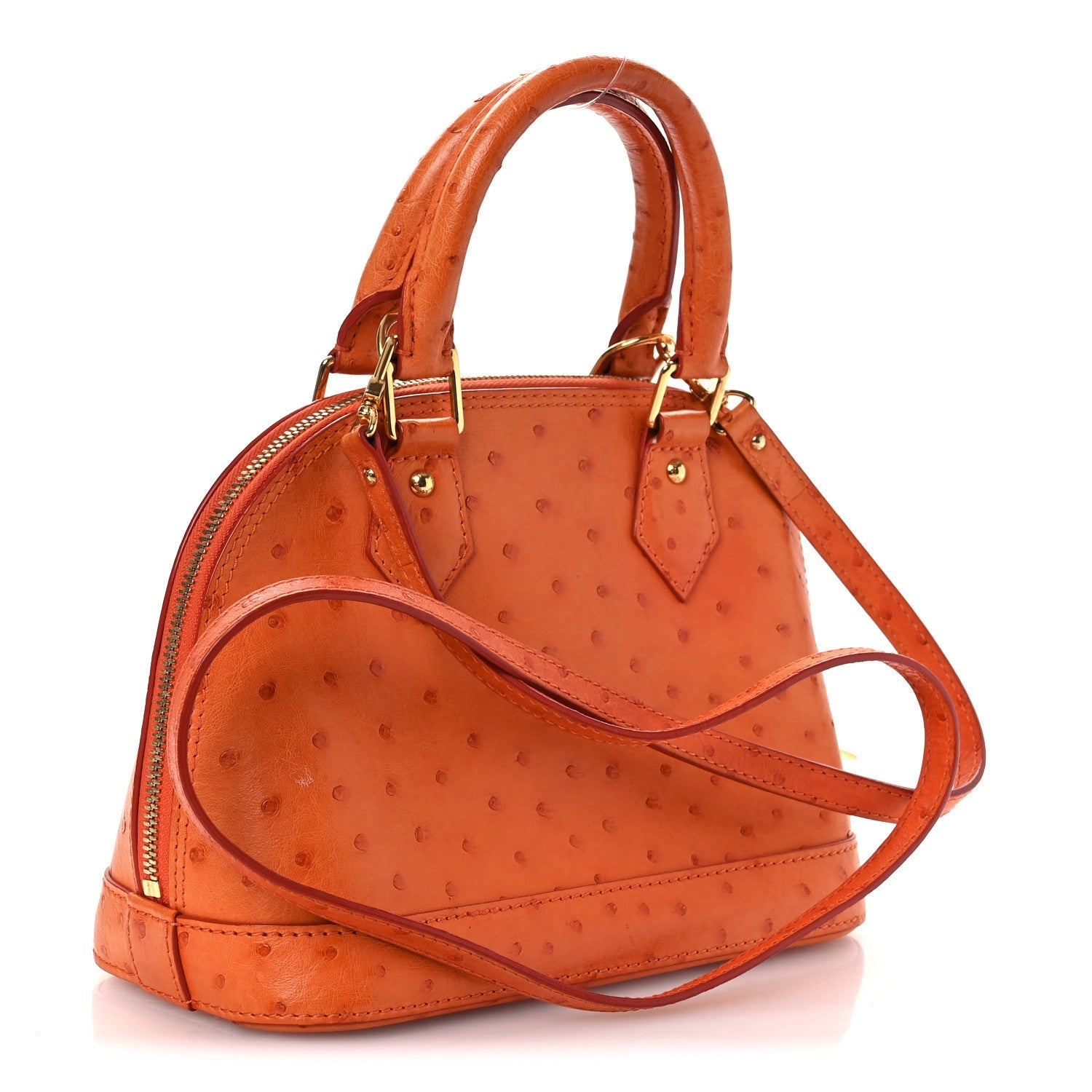 Louis Vuitton Ostrich Alma BB Piment