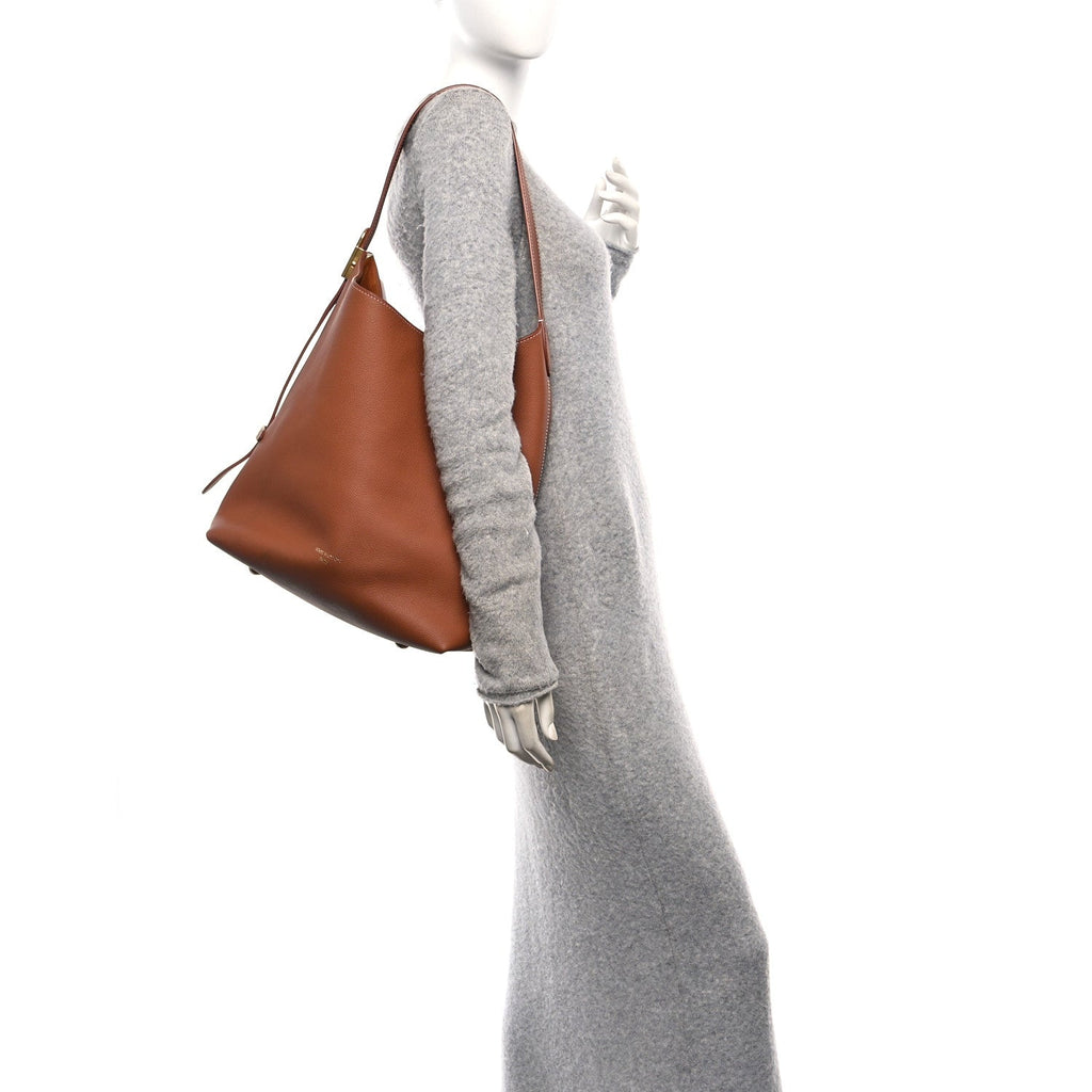 Louis Vuitton Grained Calfskin Low Key Hobo MM Cognac