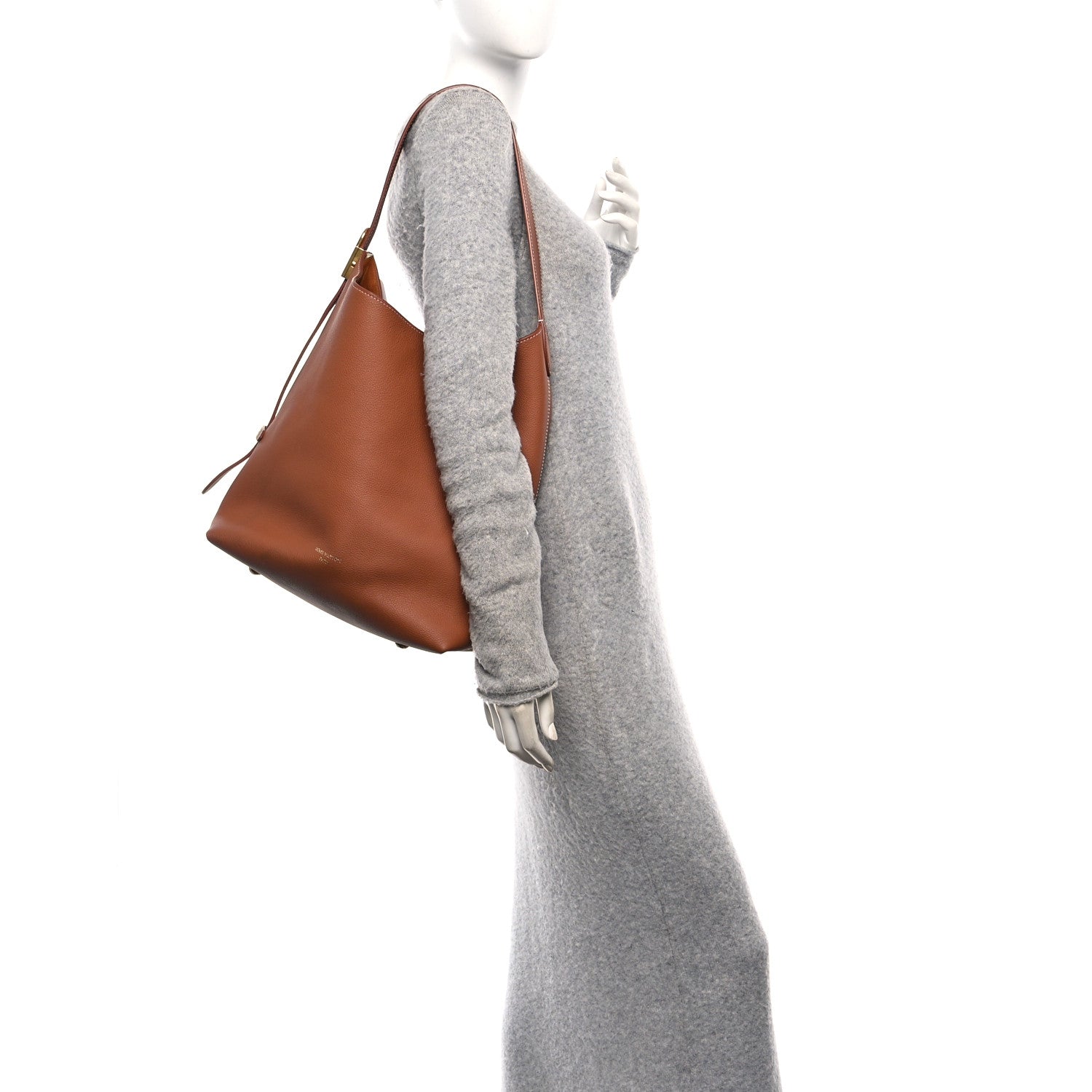 Louis Vuitton Grained Calfskin Low Key Hobo MM Cognac