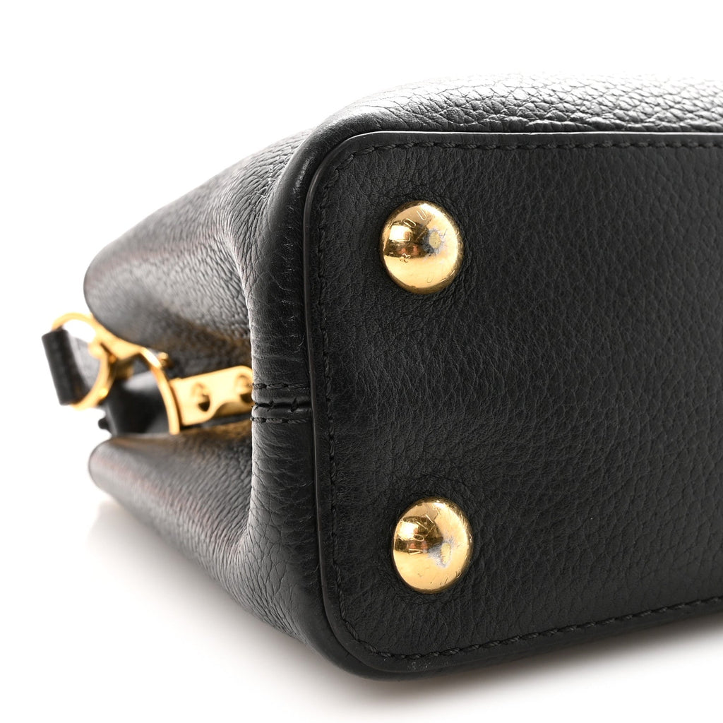 Louis Vuitton Taurillon Capucines BB Black
