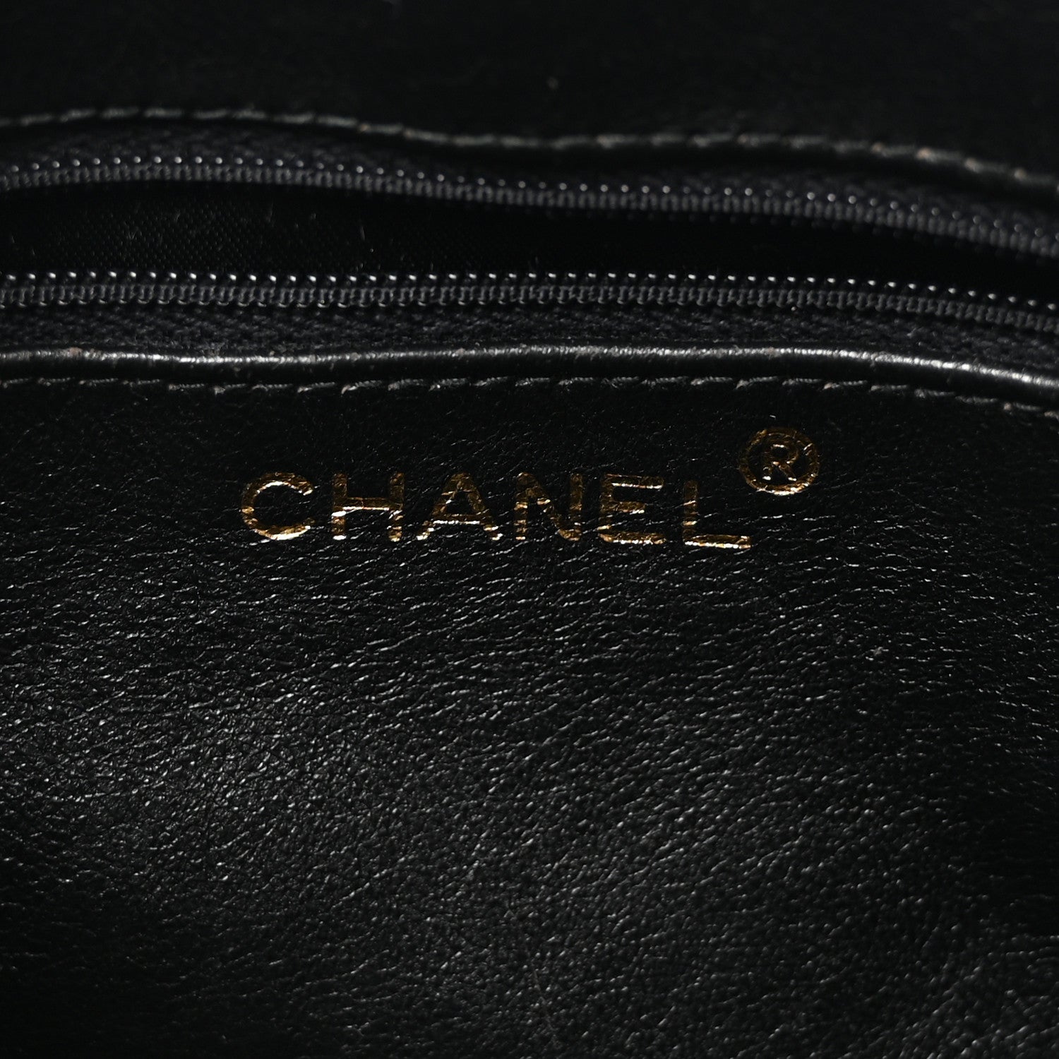 Chanel Lizard Diamond Quilted Tassel Camera Case Black