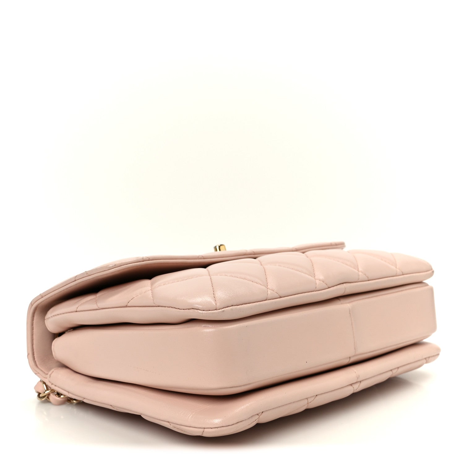 Chanel Lambskin Quilted Small Trendy CC Flap Dual Handle Bag Light Pink