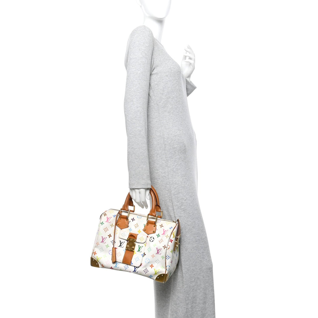 Louis Vuitton Monogram Multicolor Speedy 30 White