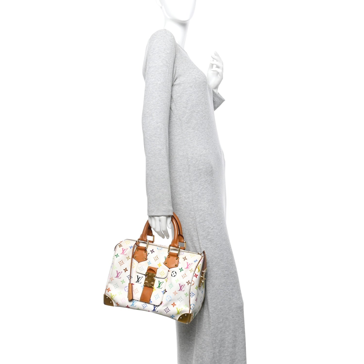 Louis Vuitton Monogram Multicolor Speedy 30 White